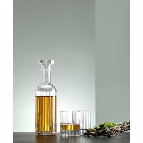 Set whisky 5 piese, Bach, Luigi Bormioli, sticla, transparenta
