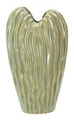 Vaza decorativa Venice, Mauro Ferretti, 22x10x39 cm, ceramica, verde