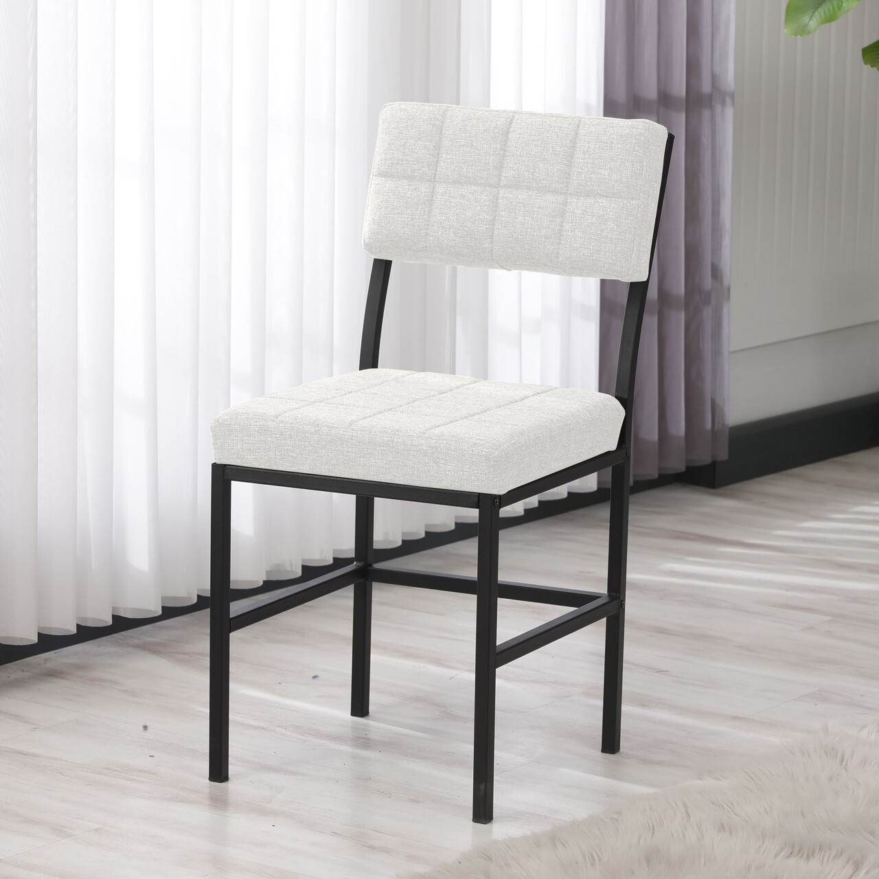 Scaun, Hanah Home, Dubai, 40x82x40 cm, Crem - view 3