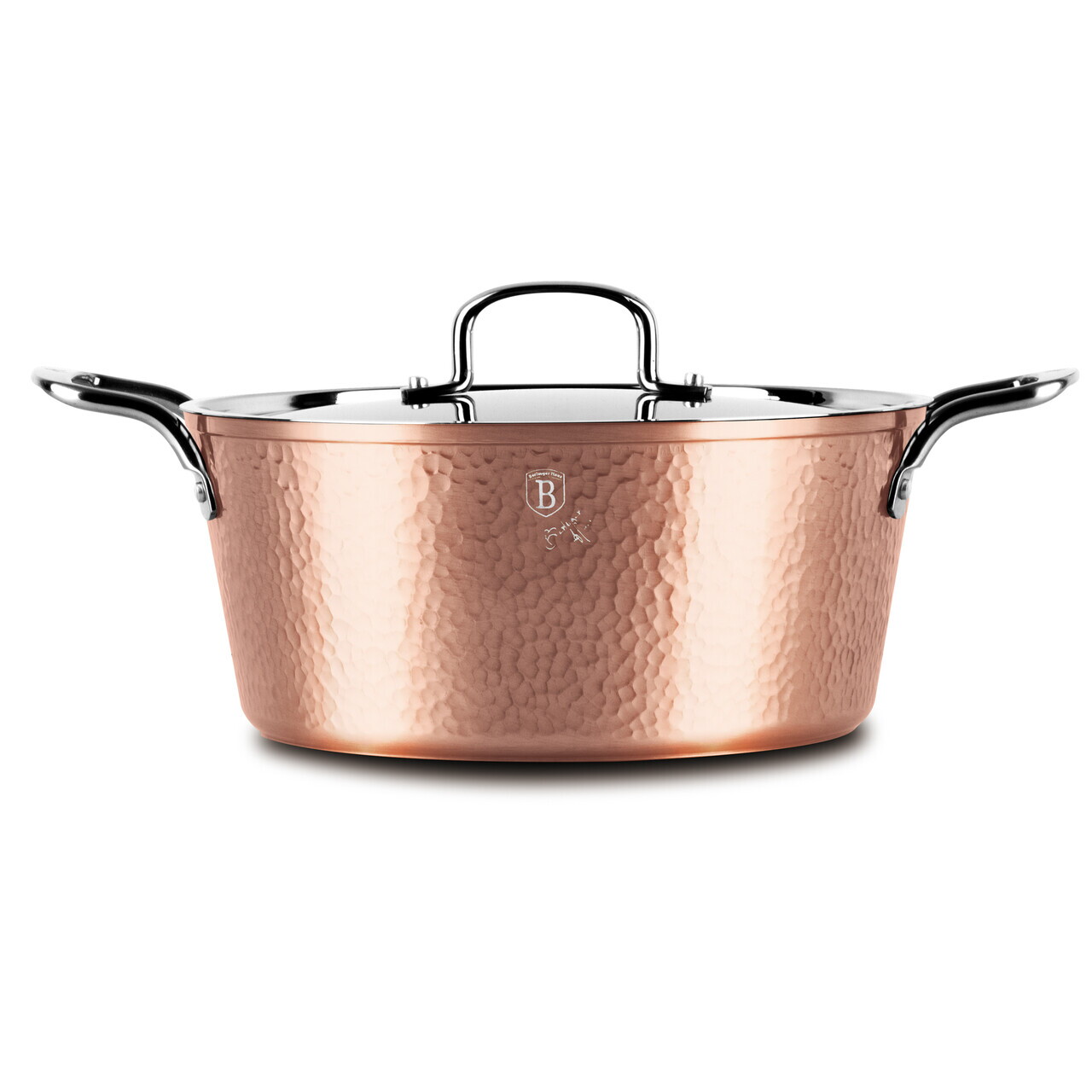 Oala cu capac Berlinger Haus, Hammered Copper, 28 cm, 6.1 L, aluminiu forjat, cupru - view 5