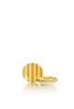 Set platouri servire desert, Hermia, 710KTP3770, Portelan, Galben