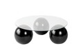 Masuta de cafea, Nordure, Miro, Negru/Transparent