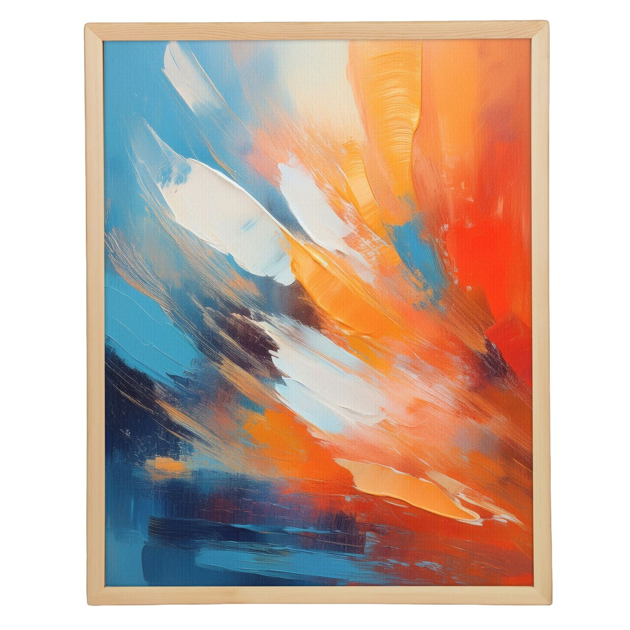 Tablou decorativ, Cc-D-Ah-1004 45 x 60, Canvas, Cadru: 100% LEMN (Grosime: 18 mm), Multicolor - view 2