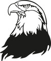 Decoratiune de perete, Eagle2, Metal, Dimensiune: 38 x 45 cm, Negru