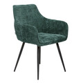 Scaun Satori Pop, Homla, 59x57x84 cm, MDF/metal/poliester, verde