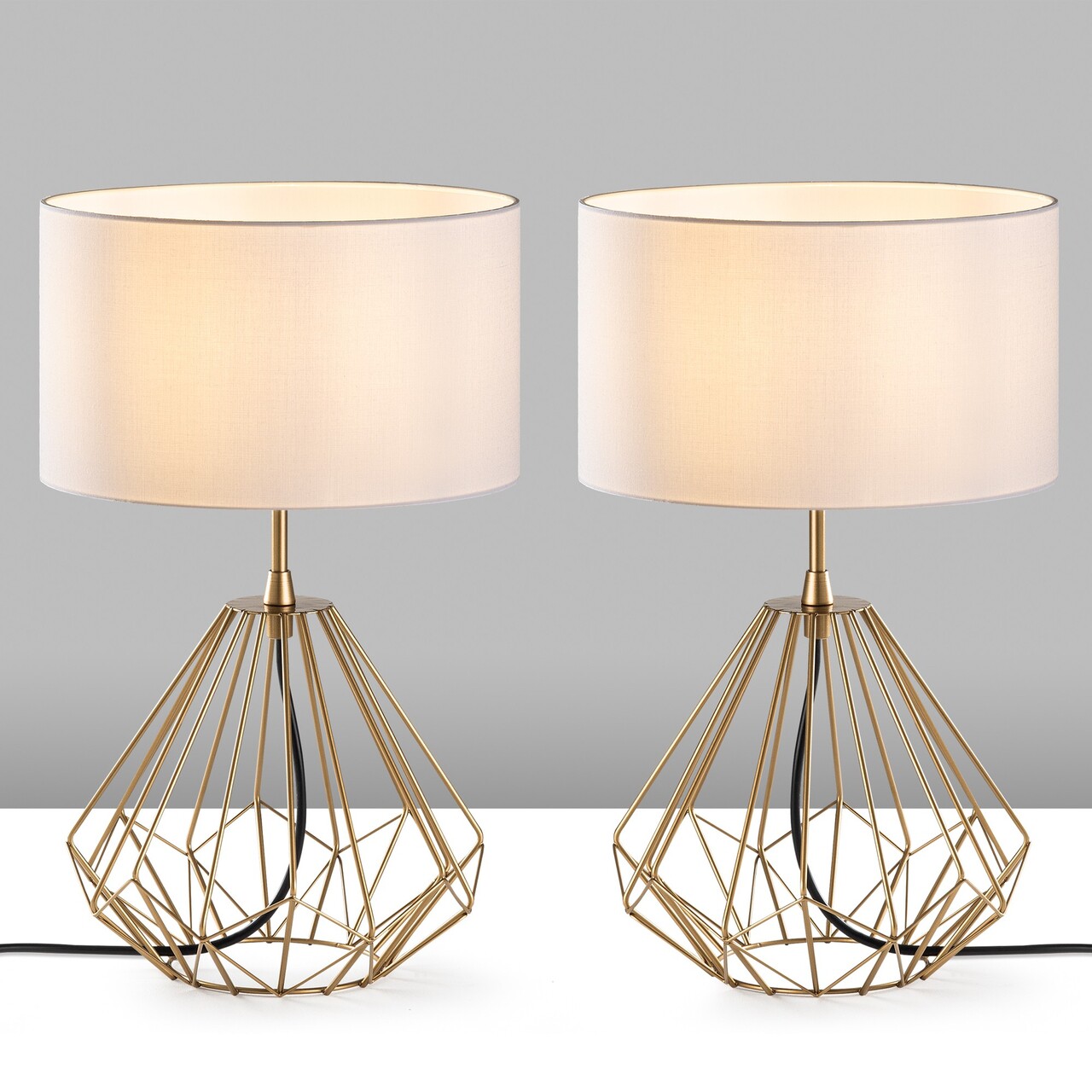 Set de lămpi de masă, Opviq, 892OPV2216, Auriu - imagine 5