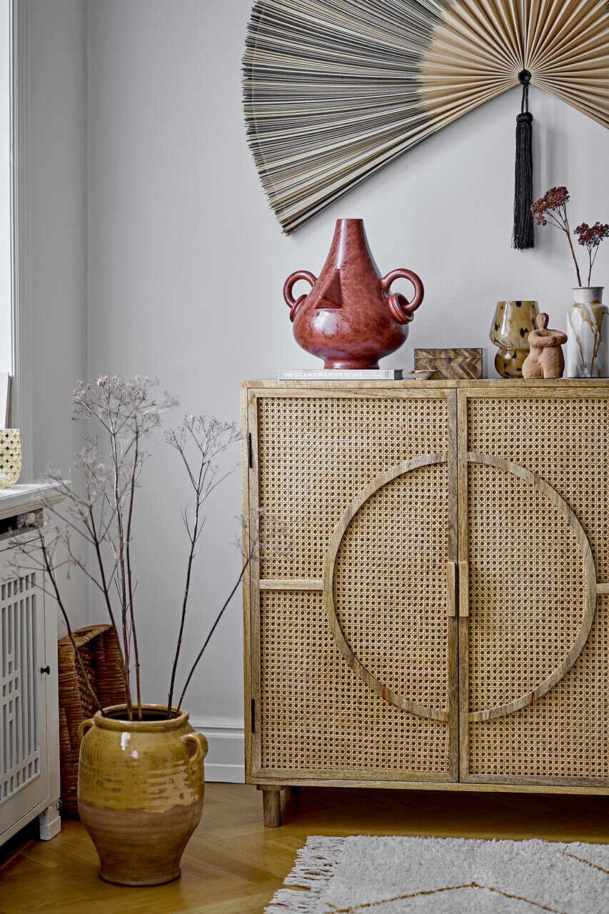 Decoratiune de perete, Bloomingville, Jaime, 150x110 cm, bambus/bumbac, negru - imagine 4