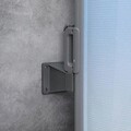 Suport de perete pentru paravan lateral Songmics, 13x8.2x9.2 cm, plastic PA66, gri