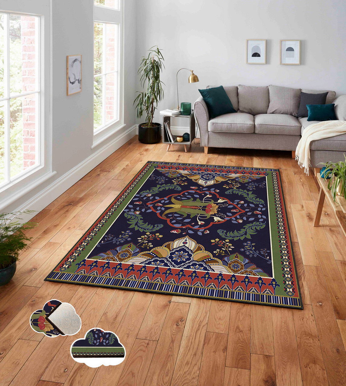 Covor, ASR CRPT-1 , 100x140 cm, Poliester, Multicolor - 1 | YEO