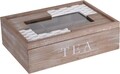 Cutie pentru ceai, 24x17x7.4 cm, maro