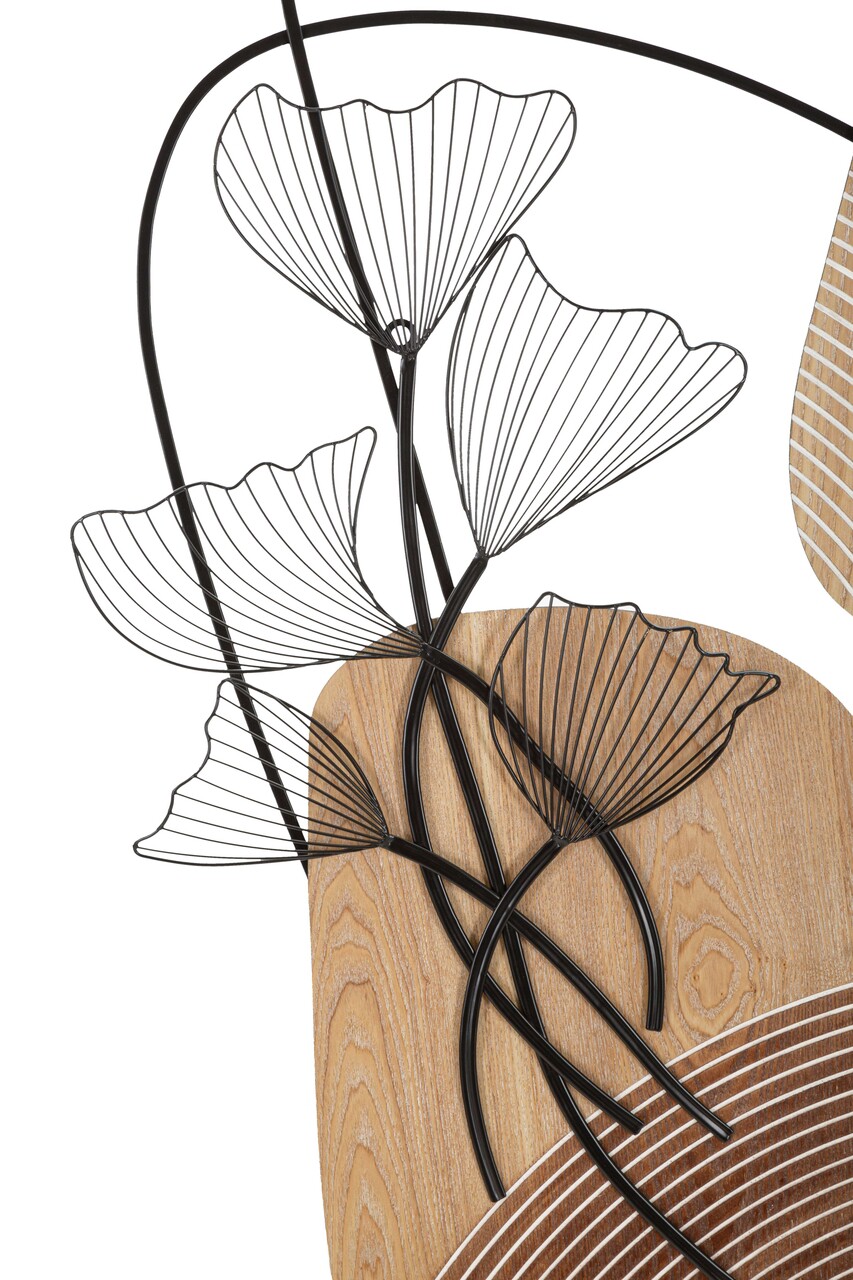 Decoratiune de perete Tali, Mauro Ferretti, 70x100 cm, fier/MDF, negru/maro