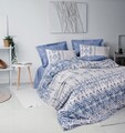 Lenjerie de pat dubla, Cleo - Blue, Cotton Box, Bumbac Ranforce