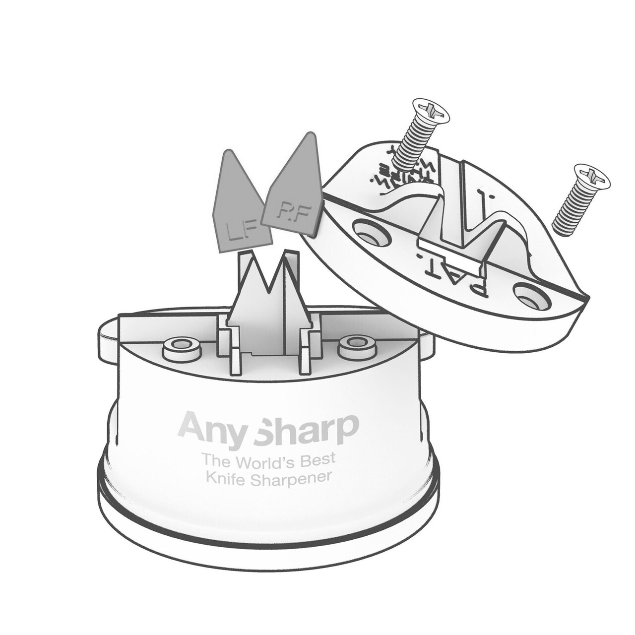 Rezerve lame ascutitor - AnySharp - imagine 2