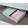 Husa pentru depozitare Evie Under Bed, iDesign, multifunctionala, 70x52.5x13 cm, gri