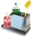 Organizator pentru chiuveta Tidytex, Metaltex, 24x13x14 cm, plastic, gri