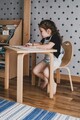 Set masa si scaune 3 piese, Sweetie, Pearl Table Set, Lemn, Natural