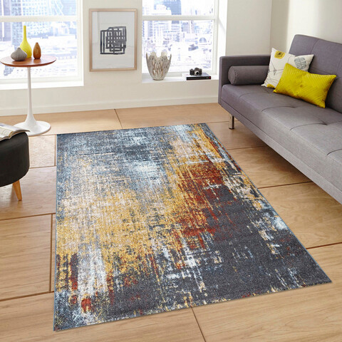 Covor de hol, G6391 , 80×150 cm, Polipropilena, Albastru mezoni.ro
