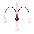 Aplica de perete, Opviq, 536NTD2137, Bordo