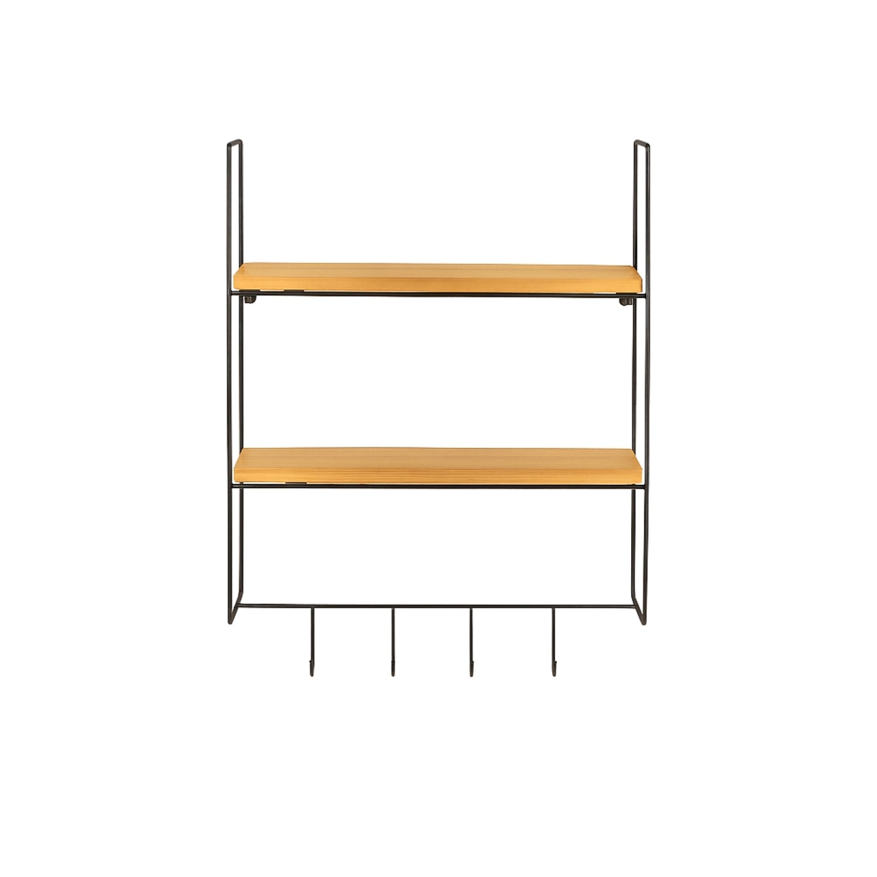 Raft de perete, Hanah Home, Cm-071-A, 58x42x15 cm, Aur / Natural - view 6