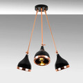 Lustra, Opviq, 892OPV1944, Metal, Negru/Cupru