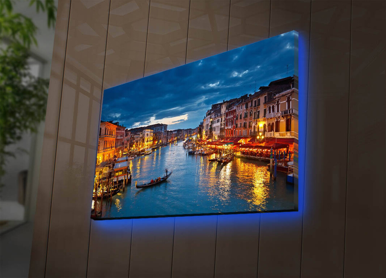 Tablou decorativ cu lumina LED, 4570DACT-8, Dimensiune: 45 x 70 cm, Multicolor - view 3