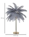 Lampa de masa Palm, Mauro Ferretti, 2 x E14, 40W, 40x55 cm, fier, auriu/gri