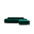 Coltar extensibil dreapta 3 locuri ELTAP, RT-35NU, Grayson, 278x205x92 cm, lemn/poliester, verde inchis