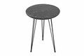 Set 3 masute Siyah Mermer, Plass Design, 38x55 cm, MDF, gri/negru