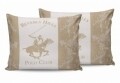 Set 2 fete de perna 50x70, 100% bumbac, Beverly Hills Polo Club, BHPC 013 - Cream, Alb/Crem