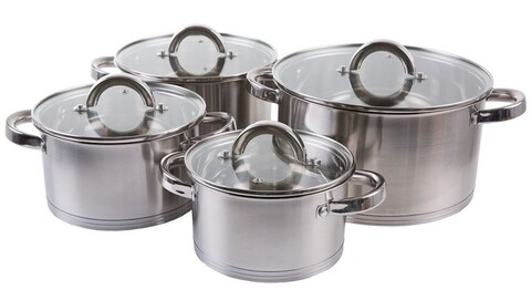 Set oale 8 piese lex, ambition, 16/18/20/24 cm, inox