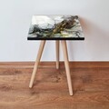 Masuta, Leona, Shp233, 35x42x35 cm, Verde / Auriu / Alb / Gri