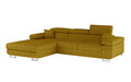 Coltar extensibil stanga 4 locuri ELTAP, Armd-74, Armando, 289x203x85 cm, lemn/poliester, galben