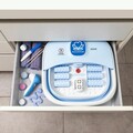 Dispozitiv de SPA pentru picioare pliabil cu role si hidromasaj Footopy, InnovaGoods, 38.5 x 37.5 x 22 cm