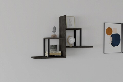 Raft de perete, asse home, diana , 60x90x20 cm, antracit