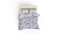 Lenjerie de pat dubla king size, Beverly Hills Polo Club, BHPC 005 - Blue, 3 piese, bumbac ranforce, multicolor