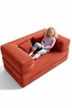 Canapea extensibilă pentru copii, Atelier del Sofa, 326NYR1111, Caramiziu