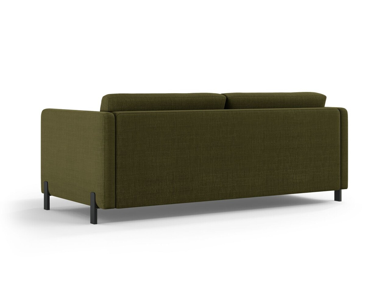 Canapea extensibila 2 locuri, Gloria, Micadoni Home, 186x102x88 cm, tesatura structurata, verde — imaginea 5