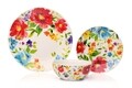 Serviciu de masa 12 piese Frida Floral, Sabichi, portelan, multicolor