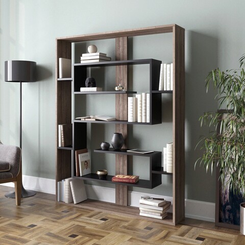 Corp biblioteca, zena home, esteban, pal, nuc / negru