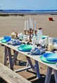 Serviciu de masa 18 piese, Luminarc, Diwali, sticla, albastru