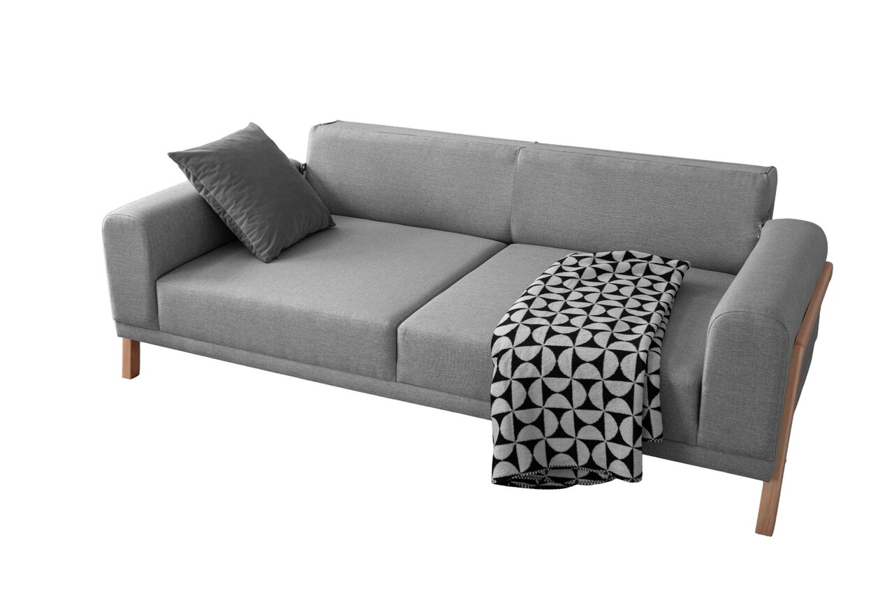 Canapea 3 locuri, Atelier del Sofa, 752EST1117, Lemn de carpen;PAL, Gri - view 6