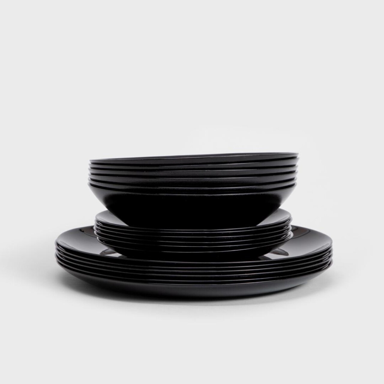 Serviciu de masa 18 piese Capri, Homla, ceramica, negru - 2 | YEO