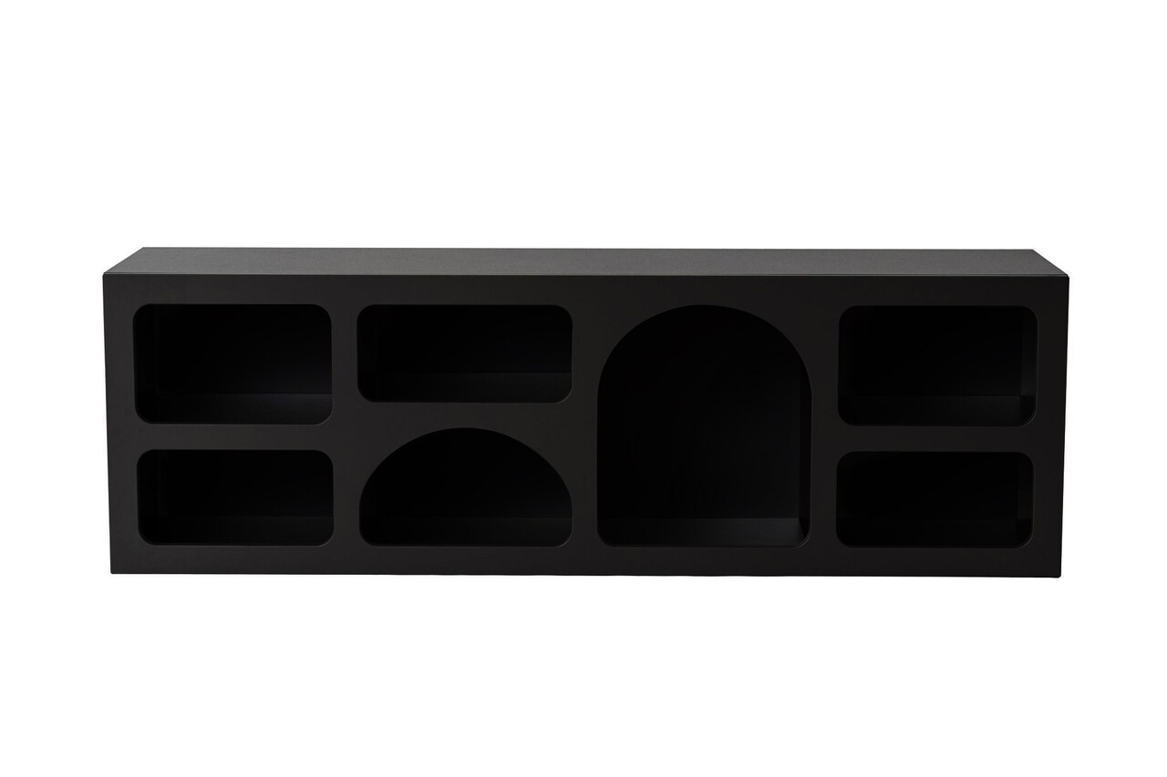 Consola, Hanah Home, Ferlis, 160x51x40 cm, Negru - view 4
