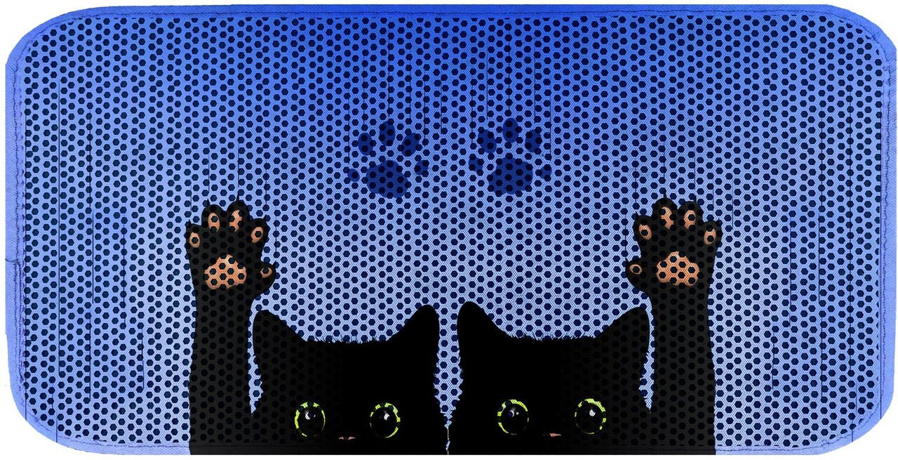 Covoras litiera pentru colectarea granulelor de nisip, Paws &amp; Whiskers, Cat Lıtter Mat 10, Multicolor - view 2