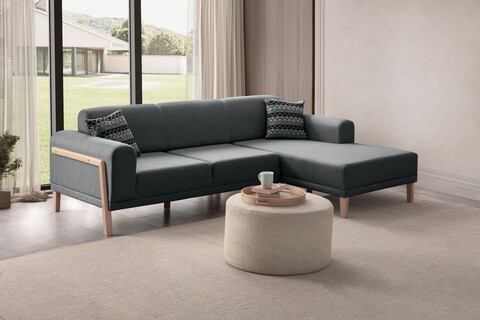 Coltar, Atelier del Sofa, 752EST1348, Frame: 70% HORNBEAM/30% MELAMINE COATED CHIPBOARD, Antracit