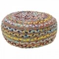 Taburet decorativ InArt, 45x20 cm, iuta, Multicolor
