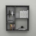 Raft de perete, Hanah Home, Myra, 70.8x74.5x20 cm, Antracit