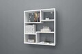 Raft de perete, Hanah Home, Myra09, 70.8x74.4x20 cm, Alb