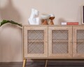 Consola, Wolina, Goose, 80x180x41 cm, Corp: PAL 100% MELAMINAT, Stejar