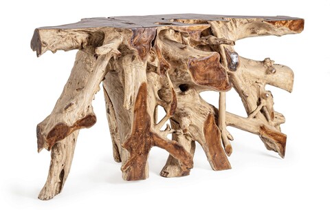 Consola lisandra, bizzotto, 150 x 45 x 80 cm, radacina din lemn de tec
